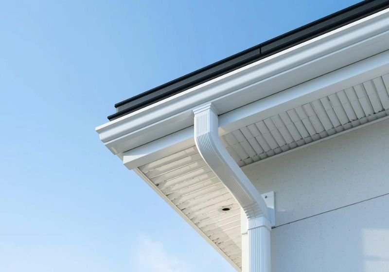 Seamless aluminum gutter installation Montgomery County Maryland Cliffbrook Construction